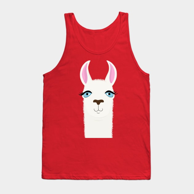 Llama Tank Top by valentinahramov